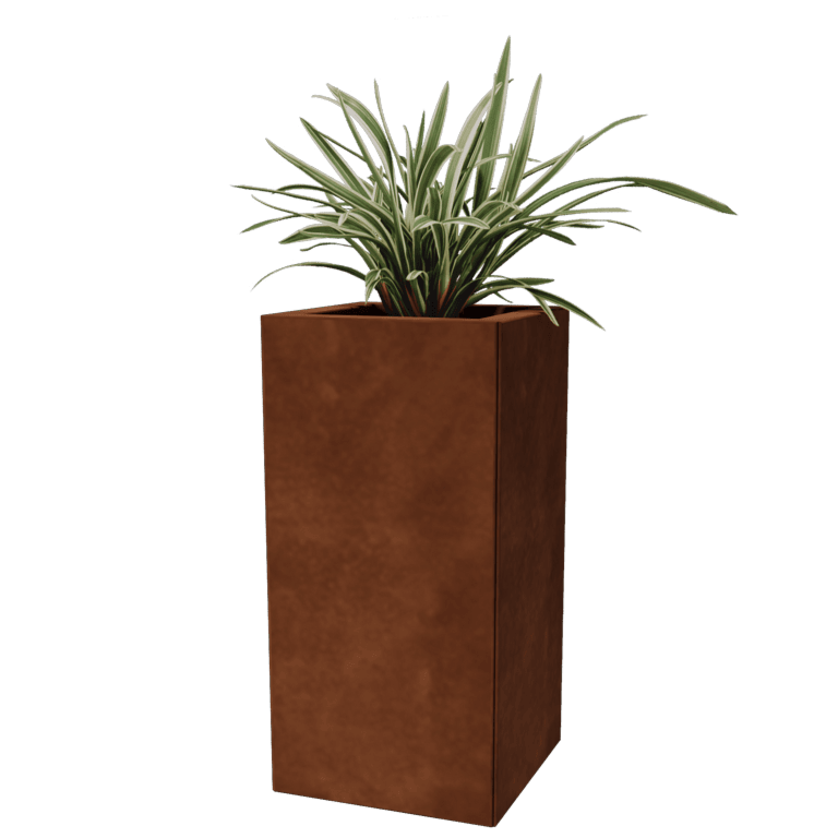 Corten čelik tegla za cvijeće - Kvadrat - 30 x 30 cm