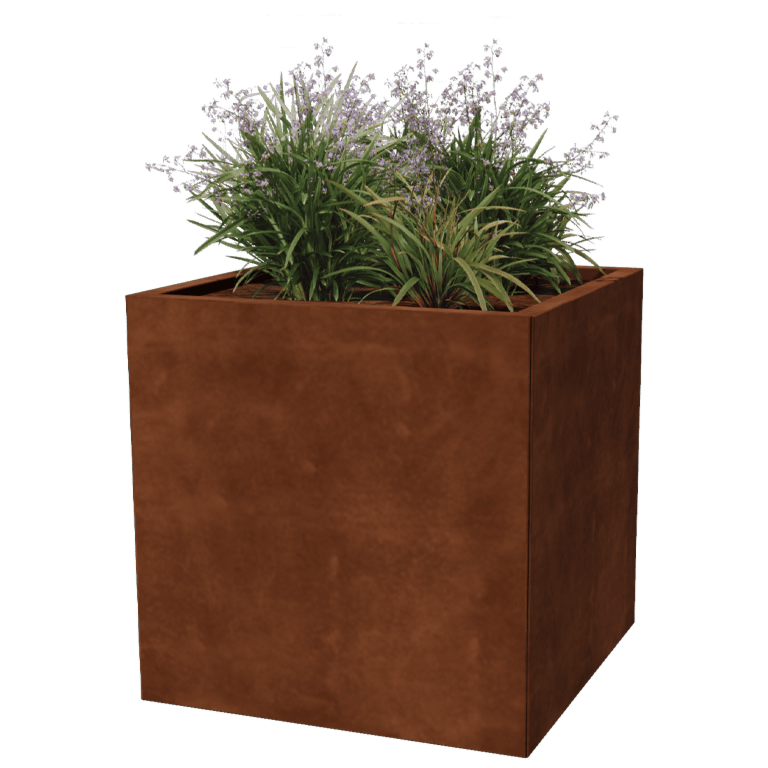 Corten čelik tegla za cvijeće - Kvadrat - 70 x 70 cm