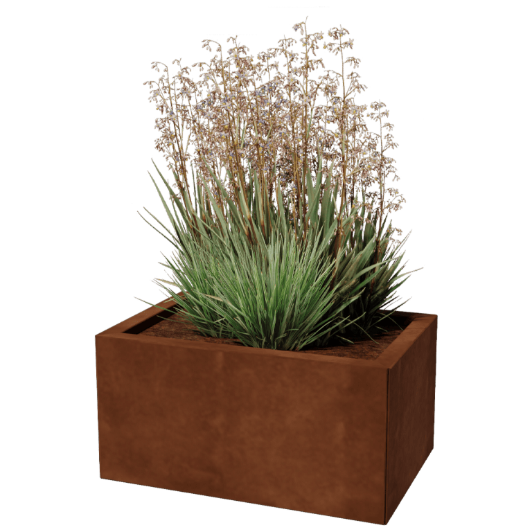 Corten čelik tegla za cvijeće - Pravokutnik - 40 x 60 cm