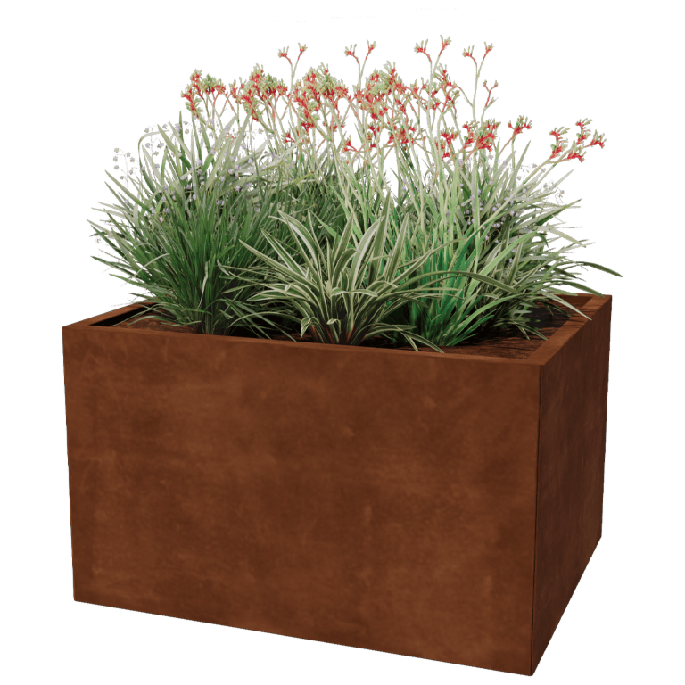 Corten čelik tegla za cvijeće - Pravokutnik - 80 x 100 cm