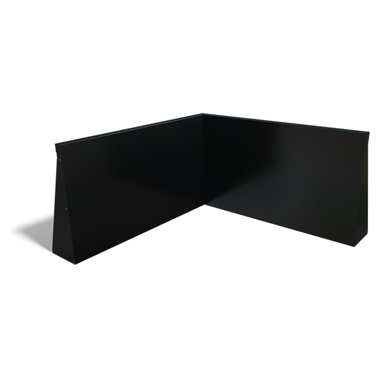 Čelični potporni zid - Unutarnji kut - 100 x 100 x 60 cm