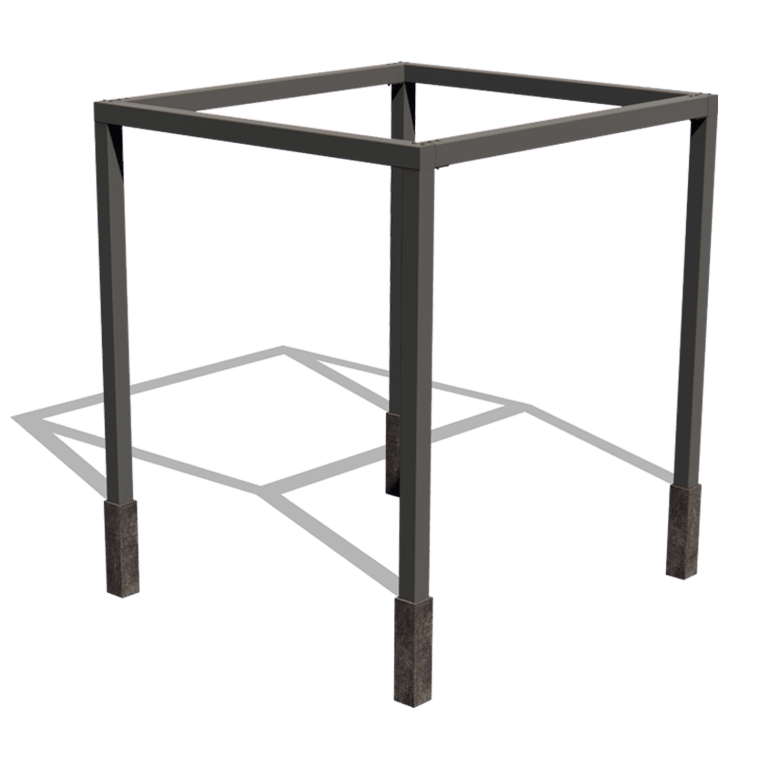 Pergola od čelika - Kvadrat - 274 x 250 x 230 cm