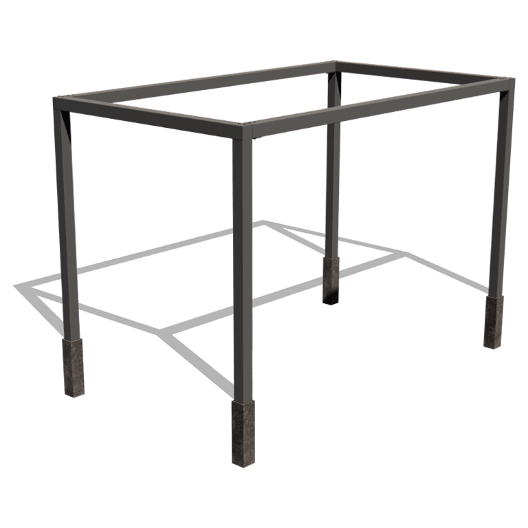 Pergola od čelika - Pravokutnik - 424 x 250 x 230 cm