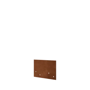 Corten čelik spojna ploča - Ravno - Visina vrtnog ruba 12 / 15 cm