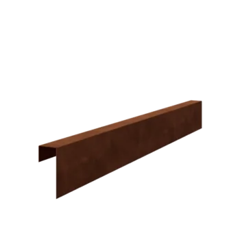 Corten čelik preklopni profil - 15 x 6 x 5 cm - 150 cm
