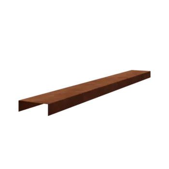 Corten čelik preklopni profil - 5 x 15 x 5 cm - 150 cm