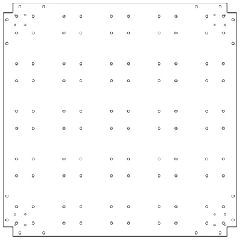 Pocinčana čelična donja ploča - 100 x 100 cm