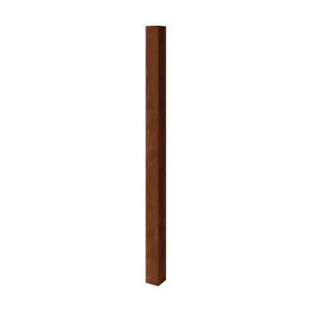Stup za vrtnu ogradu od corten čelika - 12 x 12 x 200 cm