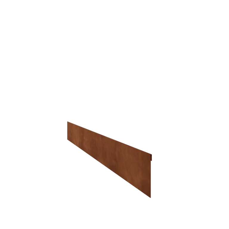 Corten čelik vrtnog ruba - Zgnječen - Visina 13 cm - 240 cm