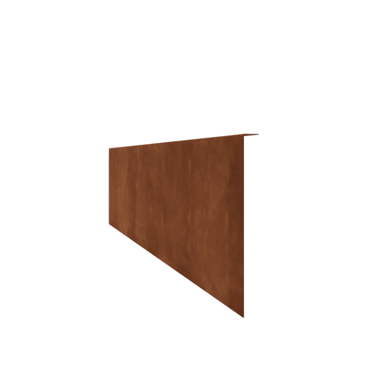 Corten čelik vrtnog ruba - Savijen - Visina 34 cm - 240 cm