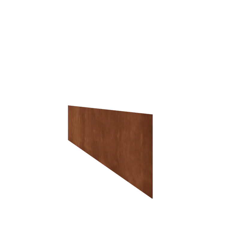 Corten čelik vrtnog ruba - Ravno - Visina 25 cm - 240 cm