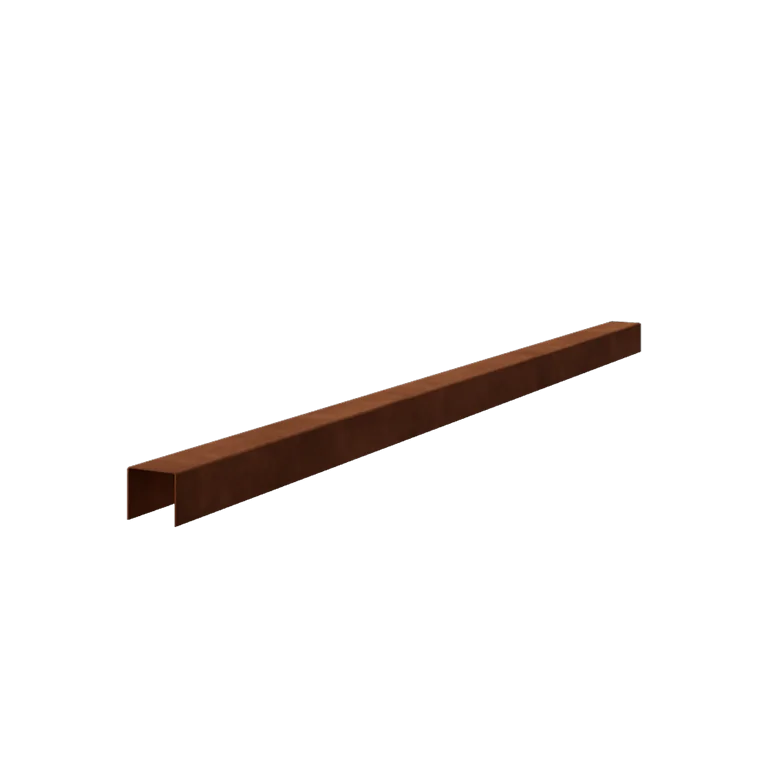 Corten čelik preklopni profil - 5 x 5 x 5 cm - 240 cm