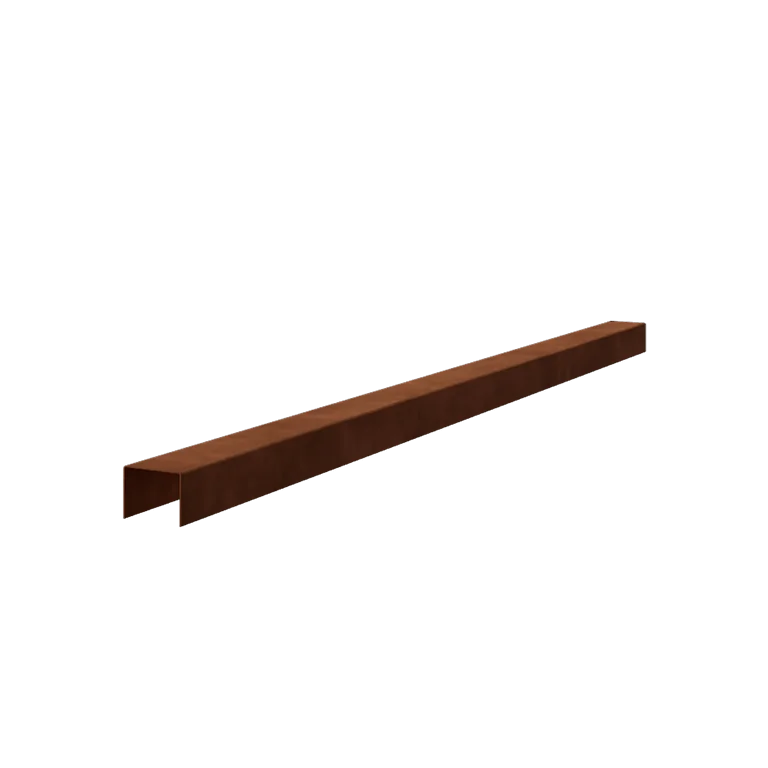 Corten čelik preklopni profil - 5 x 6 x 5 cm - 240 cm