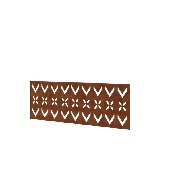 Ograda od corten čelika H - Panel V - 120 x 47,5 cm